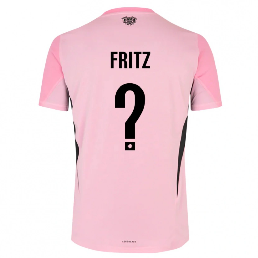 Danxen Enfant Gustav Fritz #0 Maillot de Gardien Noir Rose 2025/26 T-shirt