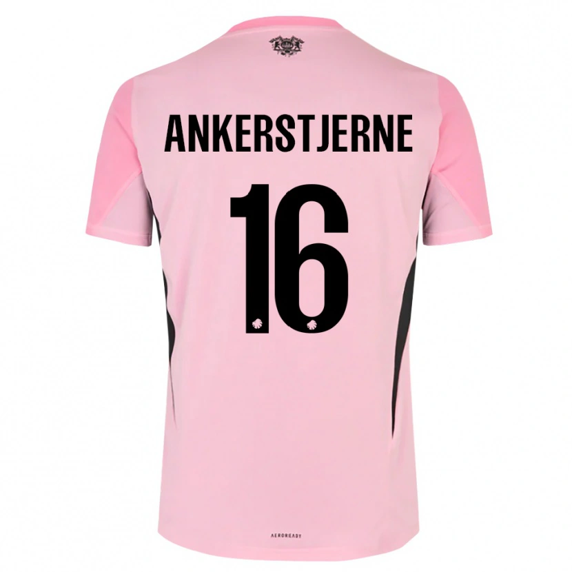 Danxen Enfant Ida Ankerstjerne #16 Maillot de Gardien Noir Rose 2025/26 T-shirt