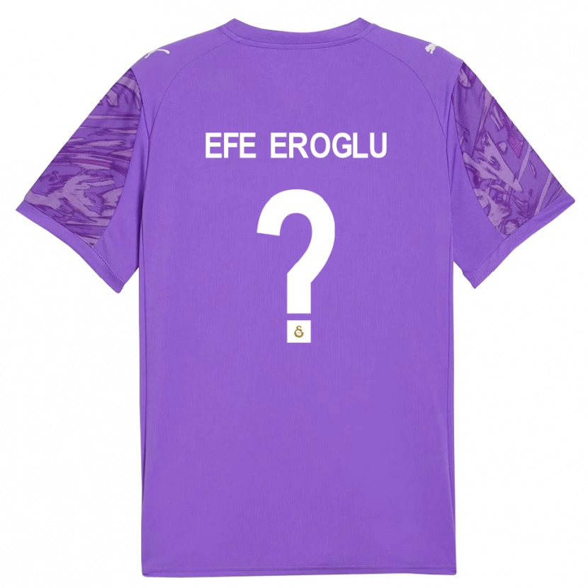 Danxen Enfant Cem Efe Eroğlu #0 Maillot de Gardien Blanc Violet 2025/26 T-shirt