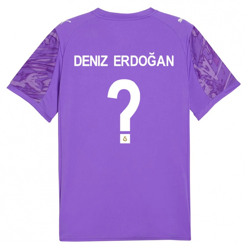 Danxen Enfant Ali Deniz Erdoğan #0 Maillot de Gardien Blanc Violet 2025/26 T-shirt