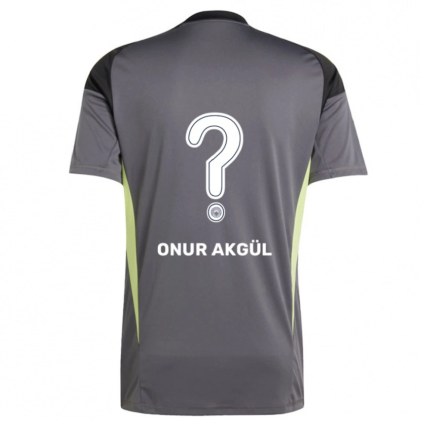Danxen Enfant Rüzgar Onur Akgül #0 Maillot de Gardien Gris Anthracite Noir 2025/26 T-shirt