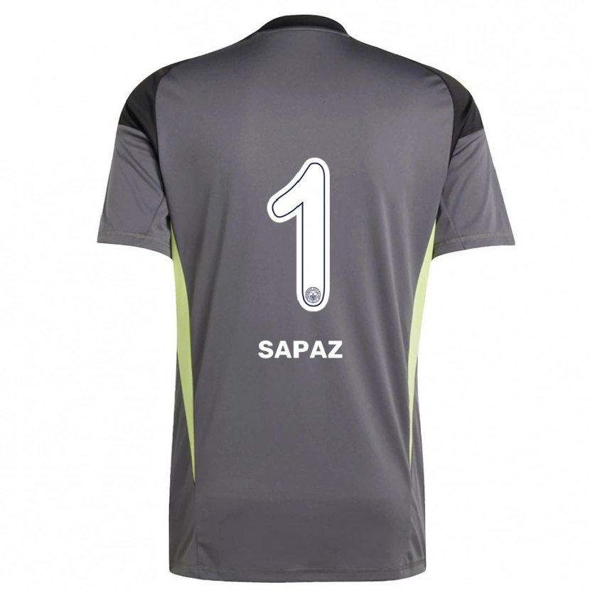 Danxen Enfant Kuzey Sapaz #1 Maillot de Gardien Gris Anthracite Noir 2025/26 T-shirt