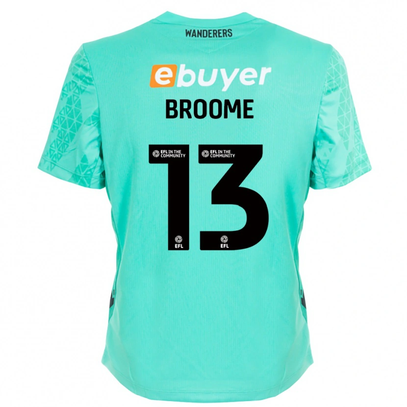 Danxen Homme Nathan Broome #13 Maillot de Gardien Noir Aqua 2025/26 T-shirt