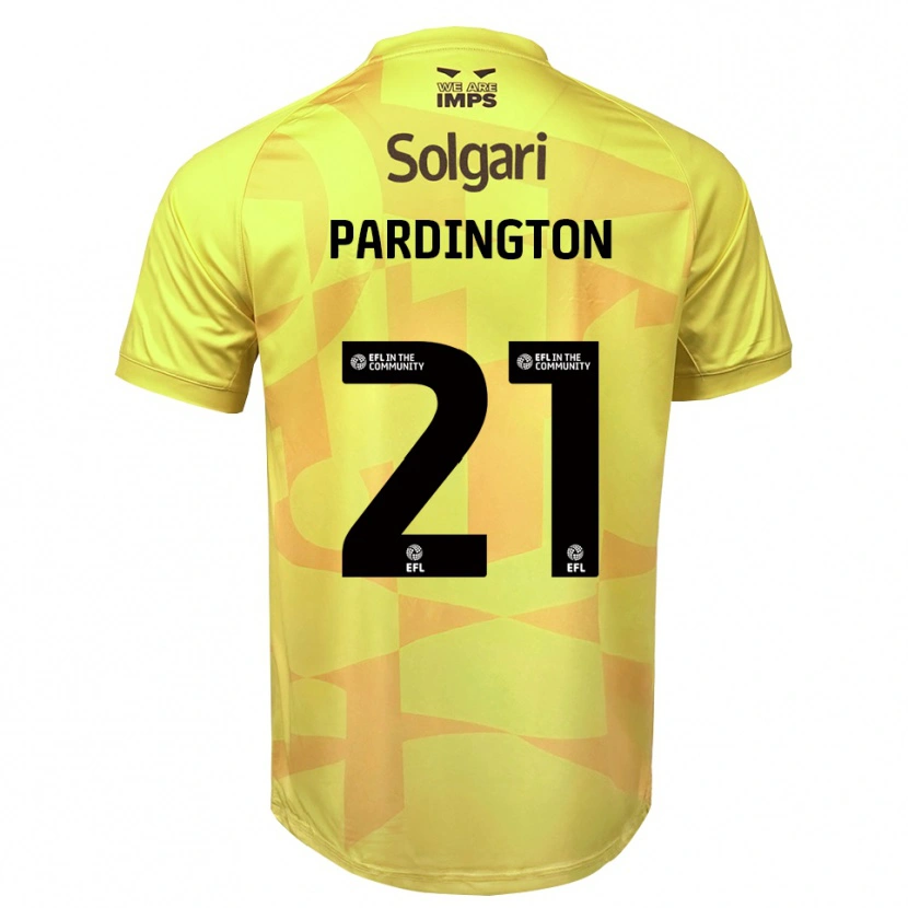 Danxen Homme Jamie Pardington #21 Maillot de Gardien Noir Jaune 2025/26 T-shirt