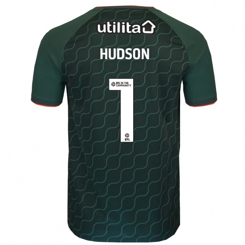 Danxen Homme Sarah Hudson #1 Maillot de Gardien Vert Foncé 2025/26 T-shirt