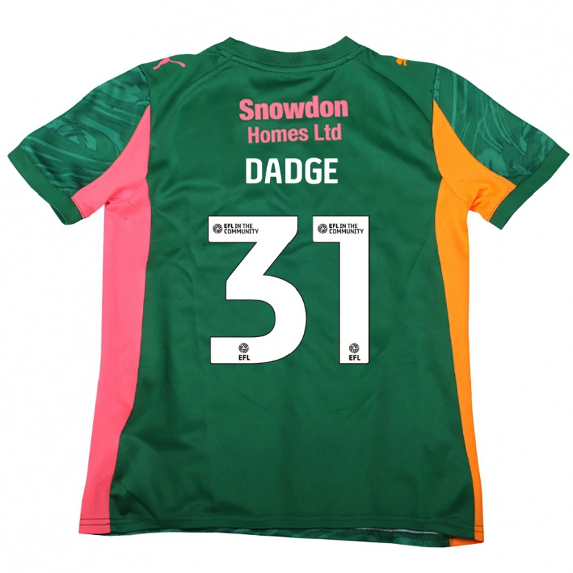 Danxen Homme James Dadge #31 Maillot de Gardien Rose Vert Foncé 2025/26 T-shirt