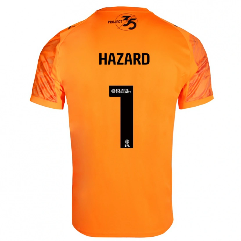Danxen Homme Conor Hazard #1 Maillot de Gardien Noir Orange 2025/26 T-shirt