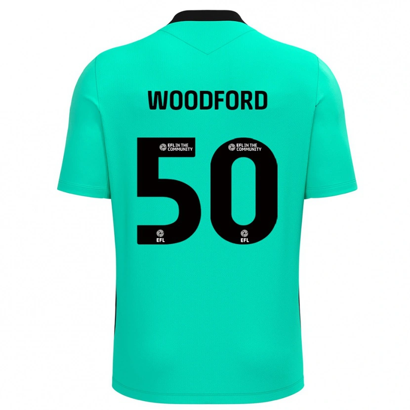 Danxen Homme Max Woodford #50 Maillot de Gardien Turquoise 2025/26 T-shirt