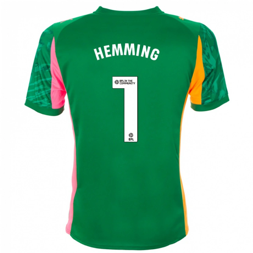 Danxen Homme Zach Hemming #1 Maillot de Gardien Orange Vert Rose 2025/26 T-shirt