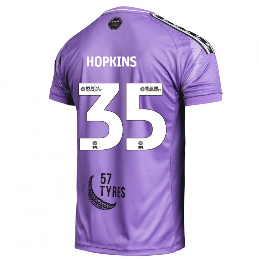 Danxen Homme Bailey Hopkins #35 Maillot de Gardien Violet Clair 2025/26 T-shirt