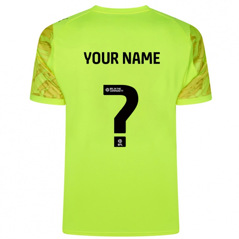 Danxen Homme Notts County Maillot de Gardien Vert Fluorescent 2025/26 T-shirt