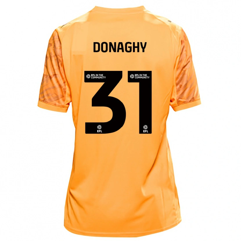 Danxen Homme Tom Donaghy #31 Maillot de Gardien Noir Orange 2025/26 T-shirt