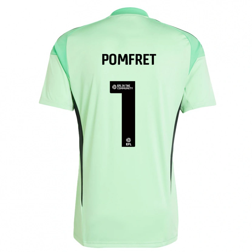 Danxen Homme Grace Pomfret #1 Maillot de Gardien Noir Vert Clair 2025/26 T-shirt