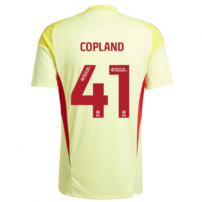 Danxen Homme Jack Copland #41 Maillot de Gardien Jaune Pâle 2025/26 T-shirt