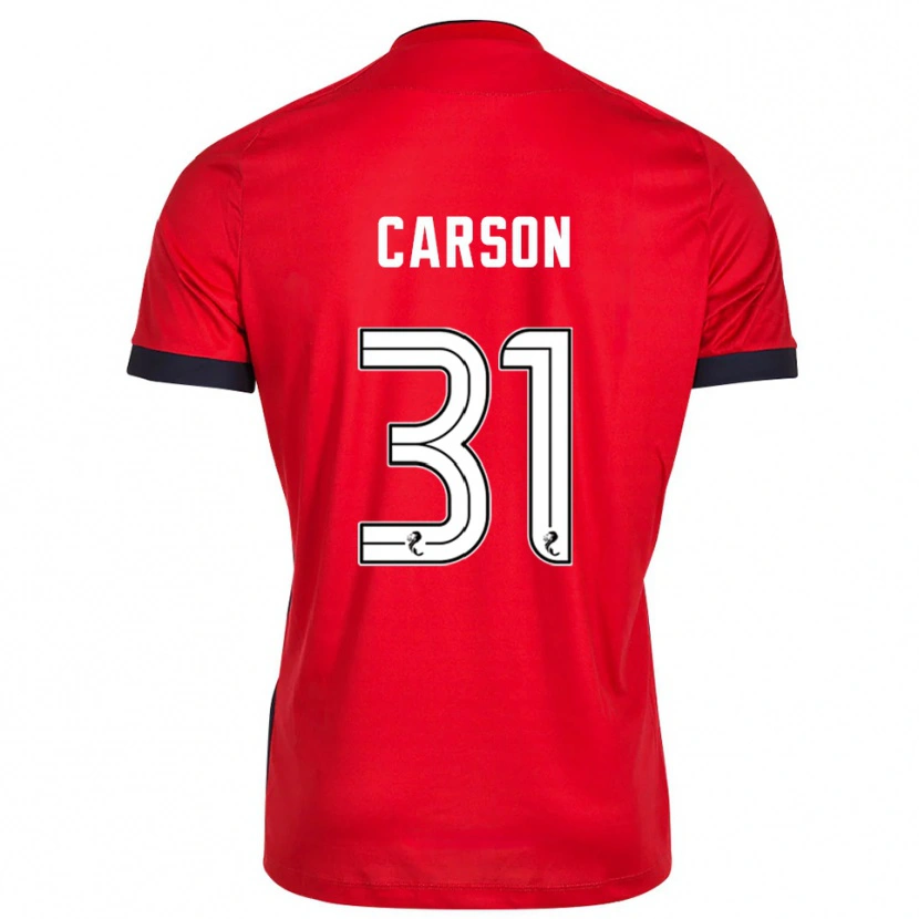 Danxen Homme Trevor Carson #31 Maillot de Gardien Blanc Rouge 2025/26 T-shirt
