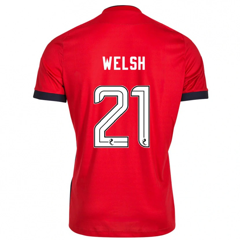 Danxen Homme Tom Welsh #21 Maillot de Gardien Blanc Rouge 2025/26 T-shirt