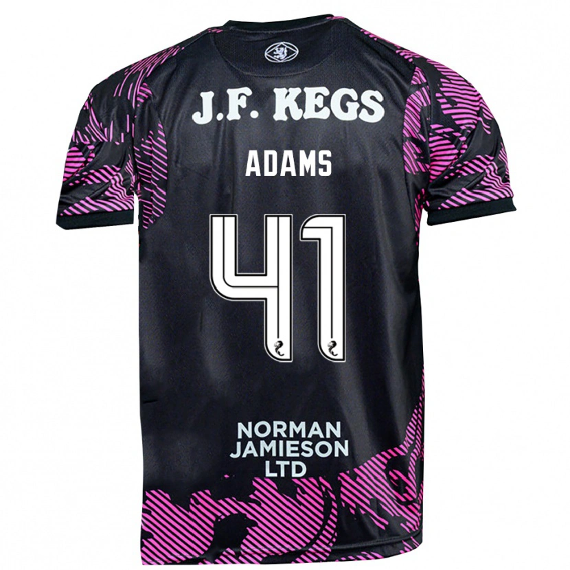 Danxen Homme Ruairidh Adams #41 Maillot de Gardien Noir Rose 2025/26 T-shirt