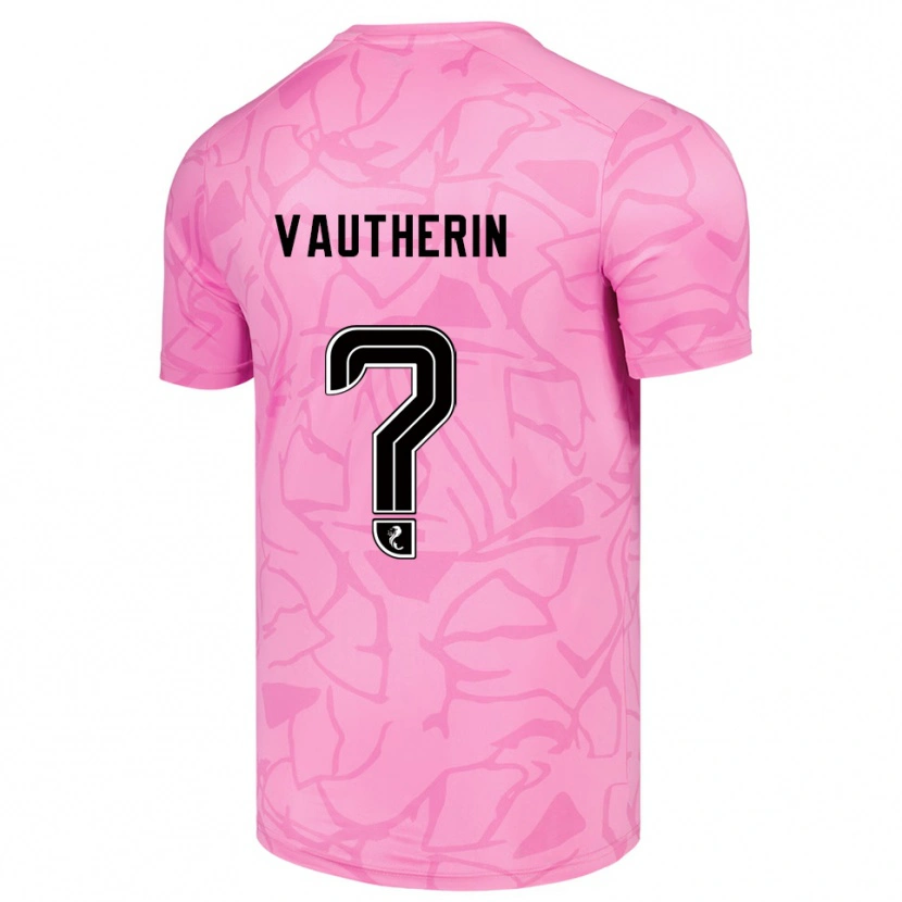 Danxen Homme Sam Vautherin #0 Maillot de Gardien Noir Rose 2025/26 T-shirt