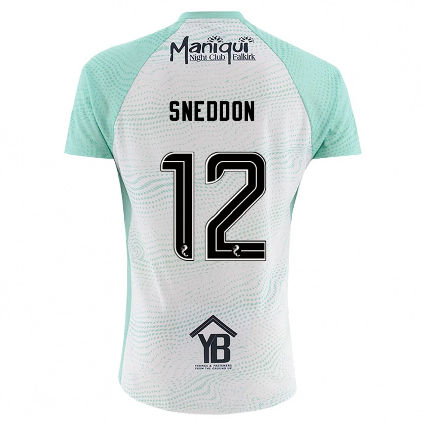 Danxen Homme Jamie Sneddon #12 Maillot de Gardien Noir Blanc 2025/26 T-shirt