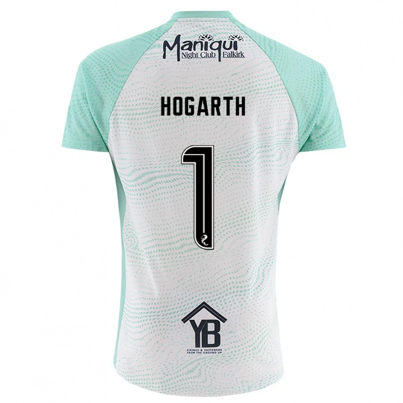 Danxen Homme Nicky Hogarth #1 Maillot de Gardien Noir Blanc 2025/26 T-shirt