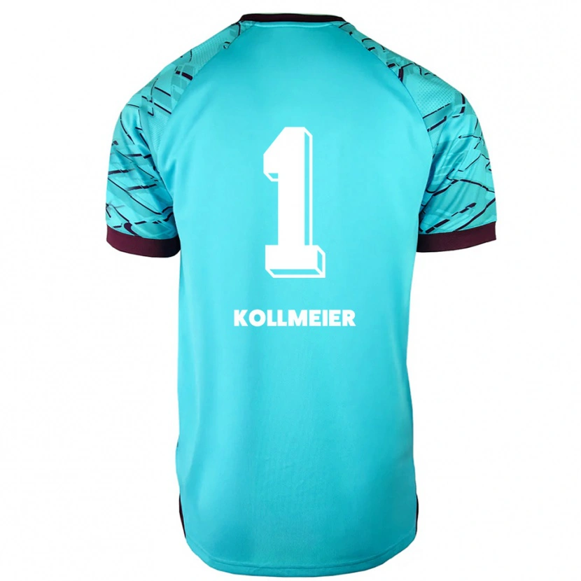 Danxen Homme Anton Kollmeier #1 Maillot de Gardien Bleu Ciel Violet 2025/26 T-shirt