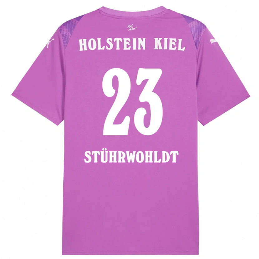 Danxen Homme Timon Stührwohldt #23 Maillot de Gardien Violet Blanc 2025/26 T-shirt