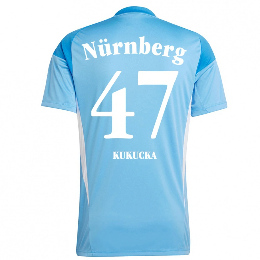 Danxen Homme Michal Kukucka #47 Maillot de Gardien Bleu Ciel Blanc 2025/26 T-shirt