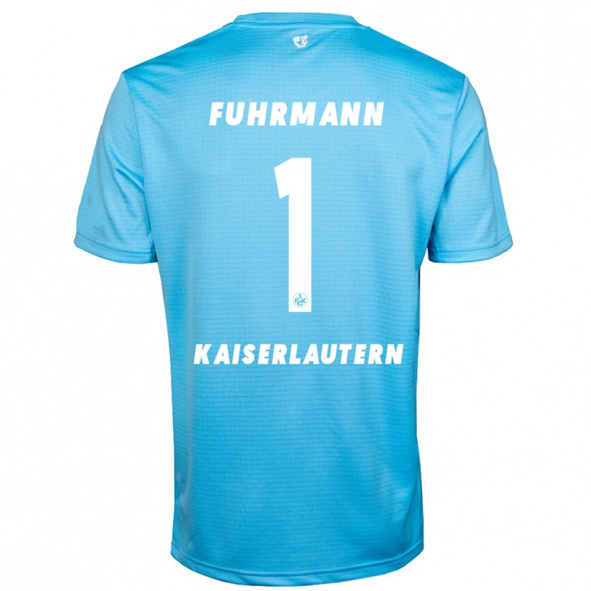 Danxen Homme Lasse Fuhrmann #1 Maillot de Gardien Bleu Ciel Blanc 2025/26 T-shirt