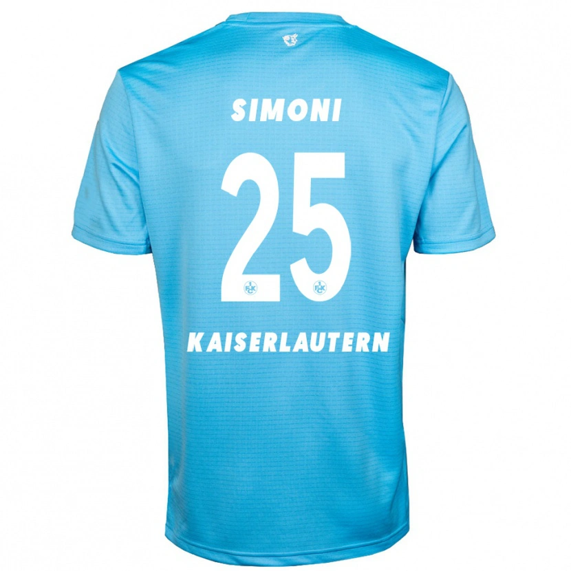Danxen Homme Simon Simoni #25 Maillot de Gardien Bleu Ciel Blanc 2025/26 T-shirt