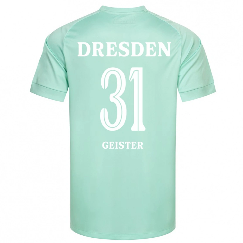 Danxen Homme Jannis Geister #31 Maillot de Gardien Vert Clair Blanc 2025/26 T-shirt