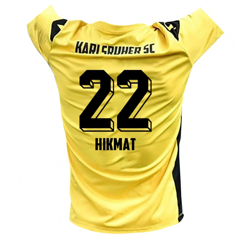 Danxen Homme Soufiane Hikmat #22 Maillot de Gardien Jaune Noir 2025/26 T-shirt