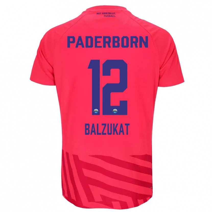 Danxen Homme Jens Balzukat #12 Maillot de Gardien Rouge Noir 2025/26 T-shirt