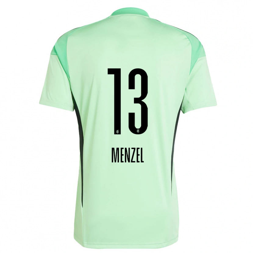 Danxen Homme Phillip Menzel #13 Maillot de Gardien Vert Clair Noir 2025/26 T-shirt