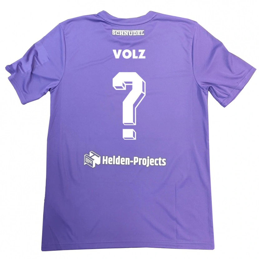Danxen Homme Jule Volz #0 Maillot de Gardien Violet Blanc 2025/26 T-shirt