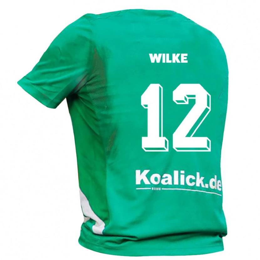 Danxen Homme Malte Wilke #12 Maillot de Gardien Vert Blanc 2025/26 T-shirt