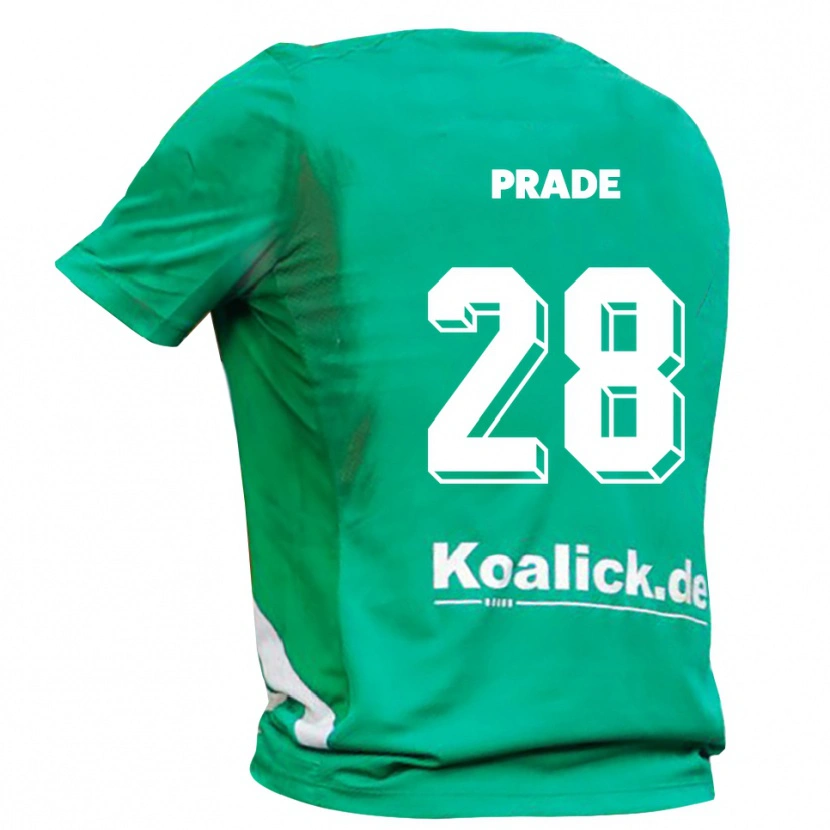 Danxen Homme Adrian Prade #28 Maillot de Gardien Vert Blanc 2025/26 T-shirt