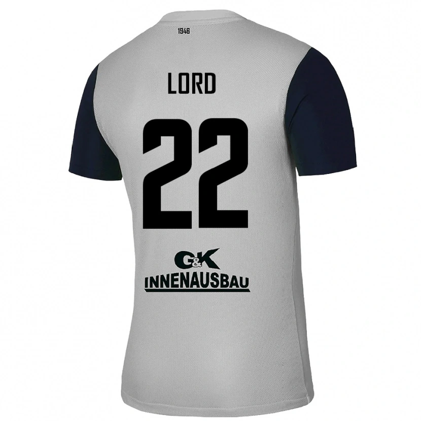 Danxen Homme Louis Lord #22 Maillot de Gardien Gris Noir 2025/26 T-shirt