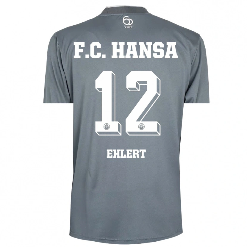 Danxen Homme Jonas Ehlert #12 Maillot de Gardien Gris Clair Blanc 2025/26 T-shirt