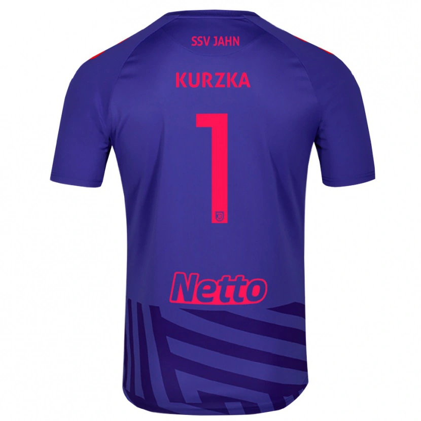 Danxen Homme Timo Kurzka #1 Maillot de Gardien Bleu Royal Rouge 2025/26 T-shirt