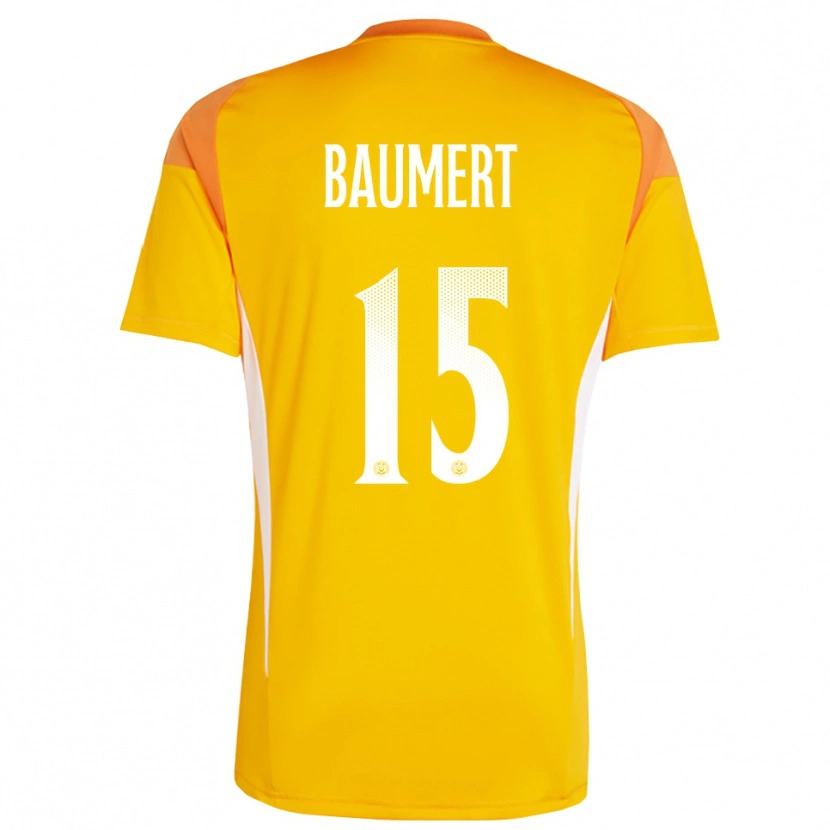 Danxen Homme Moritz Baumert #15 Maillot de Gardien Orange Blanc 2025/26 T-shirt