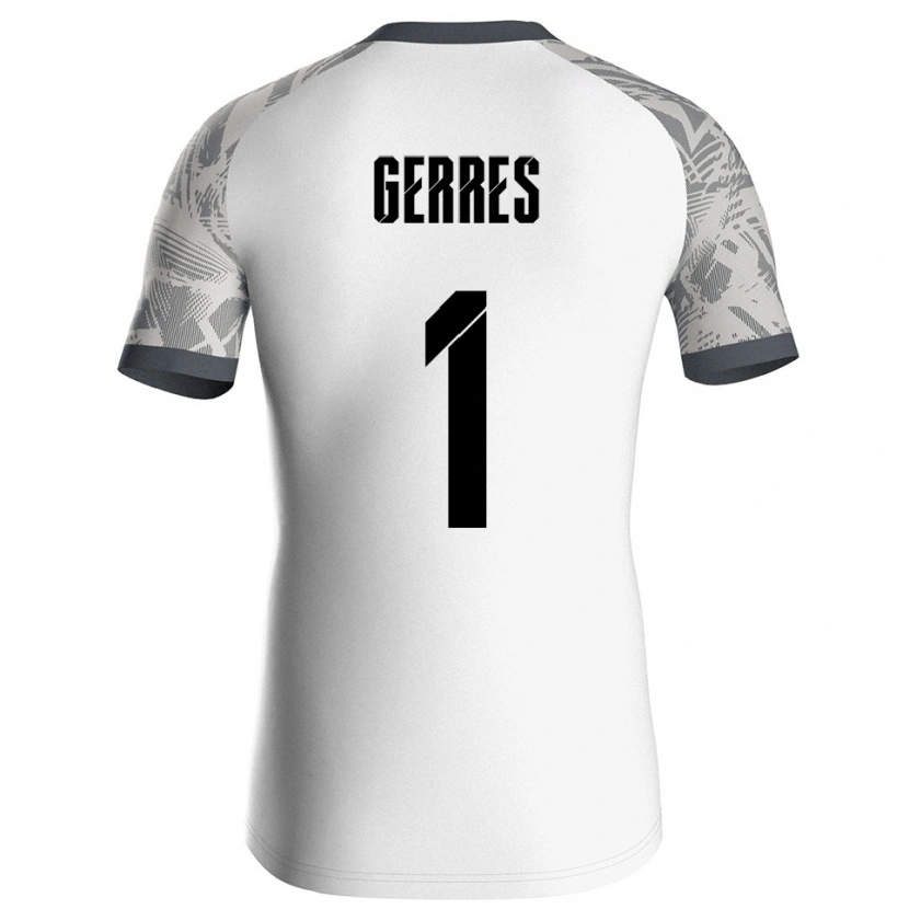 Danxen Homme Romero Gerres #1 Maillot de Gardien Gris Blanc 2025/26 T-shirt