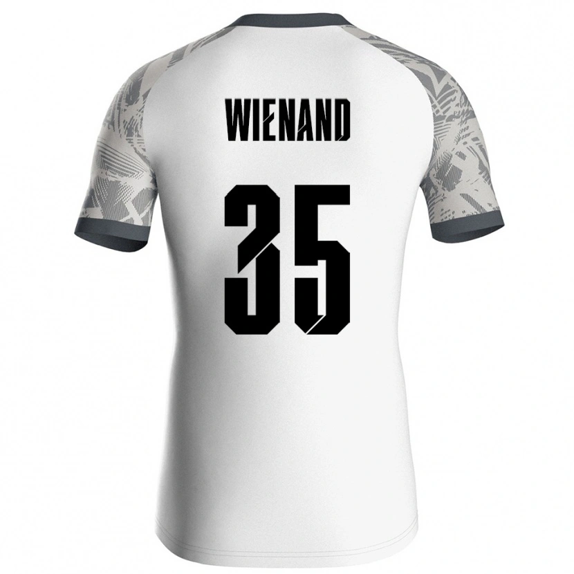 Danxen Homme Felix Wienand #35 Maillot de Gardien Gris Blanc 2025/26 T-shirt