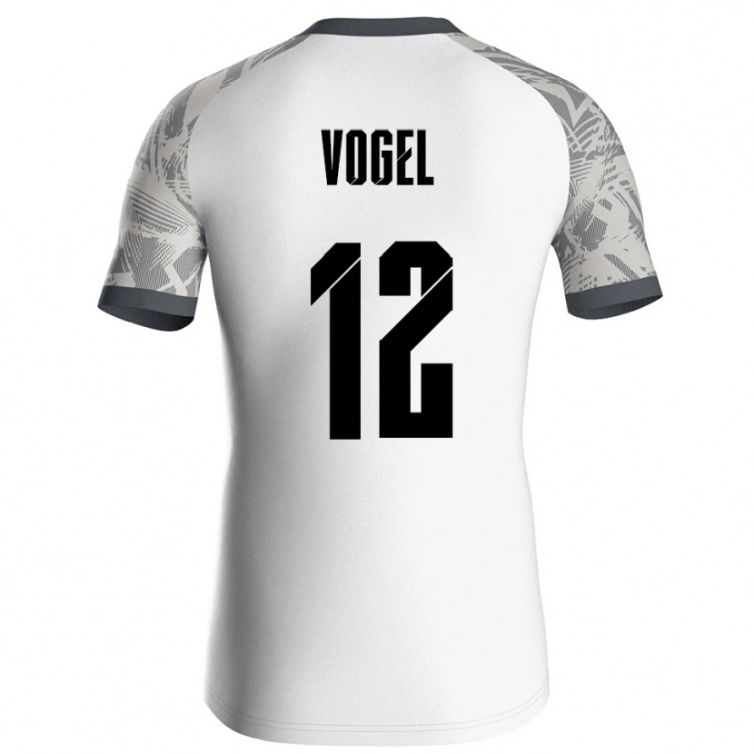 Danxen Homme Colin Vogel #12 Maillot de Gardien Gris Blanc 2025/26 T-shirt