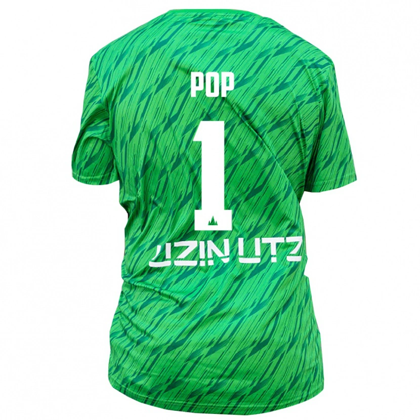 Danxen Homme Nico Pop #1 Maillot de Gardien Vert Rouge 2025/26 T-shirt