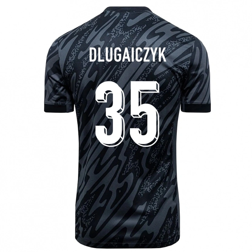 Danxen Homme Alexander Dlugaiczyk #35 Maillot de Gardien Noir Gris 2025/26 T-shirt