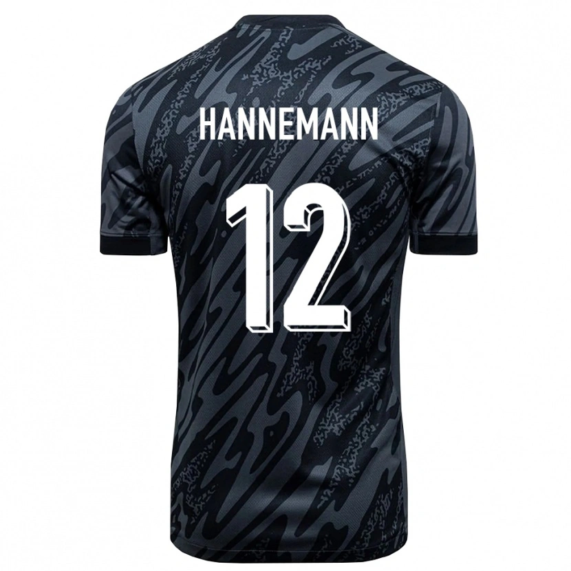 Danxen Homme Sören Hannemann #12 Maillot de Gardien Noir Gris 2025/26 T-shirt