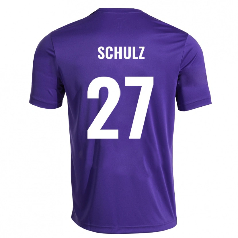 Danxen Homme Arne Schulz #27 Maillot de Gardien Violet Blanc 2025/26 T-shirt