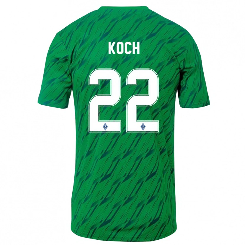 Danxen Homme Nico Koch #22 Maillot de Gardien Vert Blanc 2025/26 T-shirt