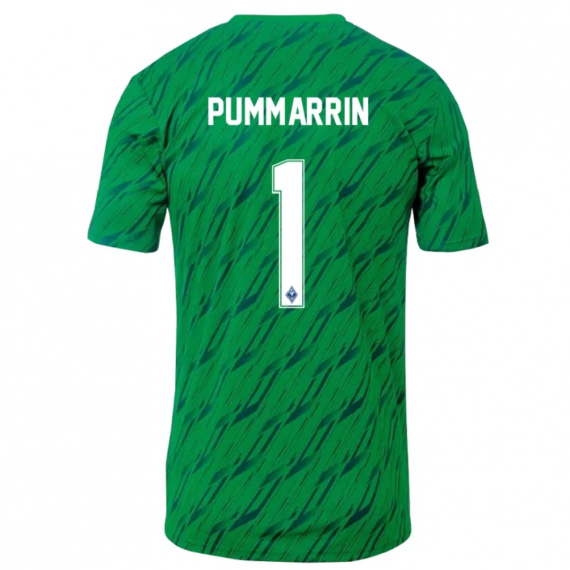 Danxen Homme Kritsana Pummarrin #1 Maillot de Gardien Vert Blanc 2025/26 T-shirt