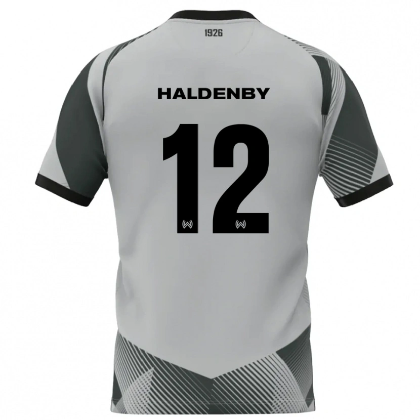 Danxen Homme Ben Haldenby #12 Maillot de Gardien Gris Clair Blanc 2025/26 T-shirt